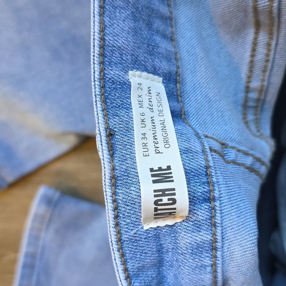 KATCH ME Light Blue Flare Women's Jeans - Picture 14 of 15